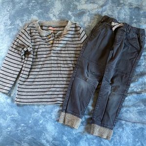 CAT & JACK - Henley and Pants - Size 4T